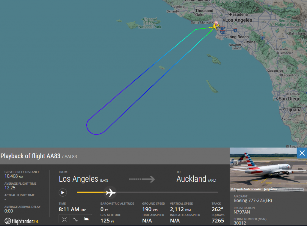 American Airlines AA83 returned to Los Angeles after a lavatory water leak, prompting a safe diversion and aircraft swap for the long‑haul flight.