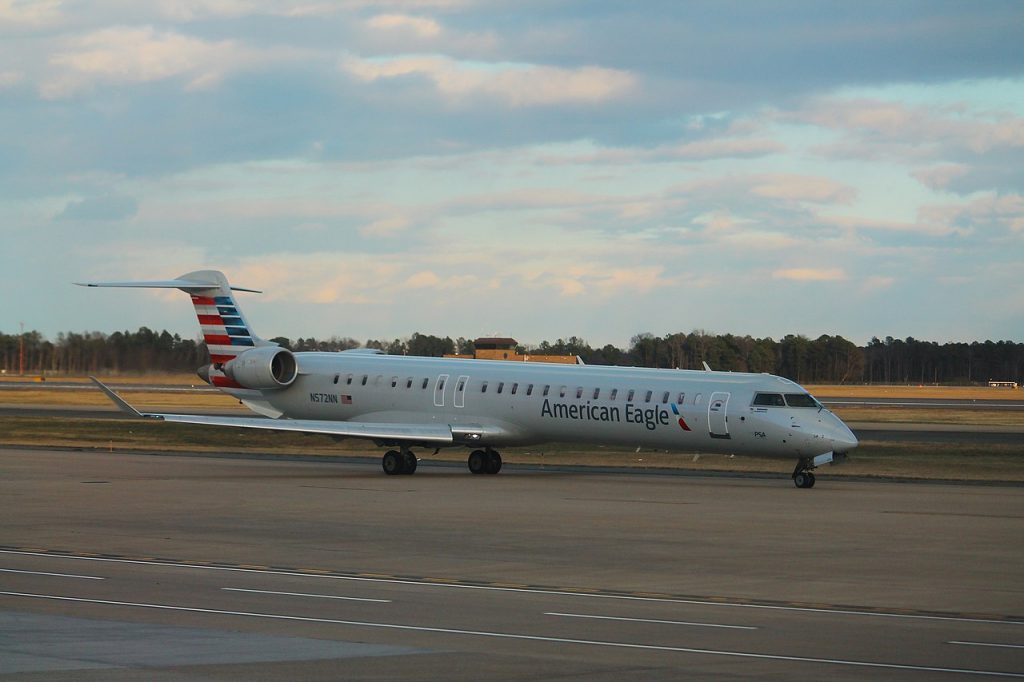 An American Eagle service operating for American Airlines was evacuated at Pensacola after landing when haze was reported inside the cabin.
