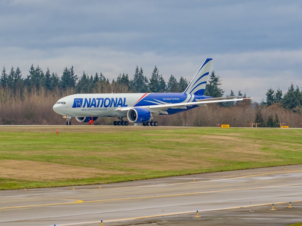 The first Boeing 777 Freighter for National Airlines has taken flight via some initial test flights for certification and entry-into-service.