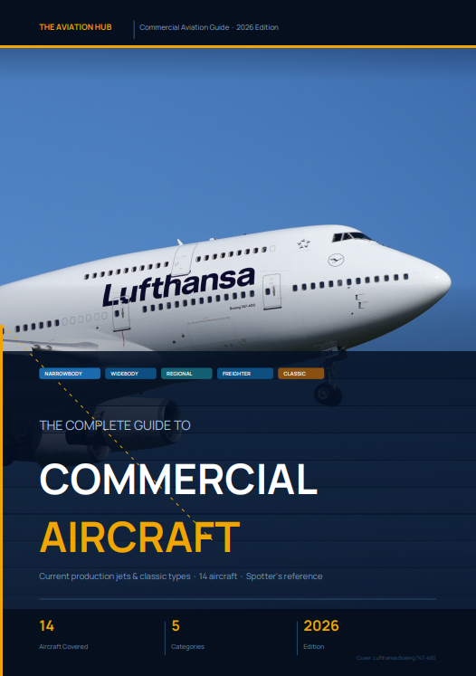 The Aviation Hub reveals The Complete Guide to Commercial Aircraft in 2026. From seasoned spotters, to just a curious individual, we have you covered!