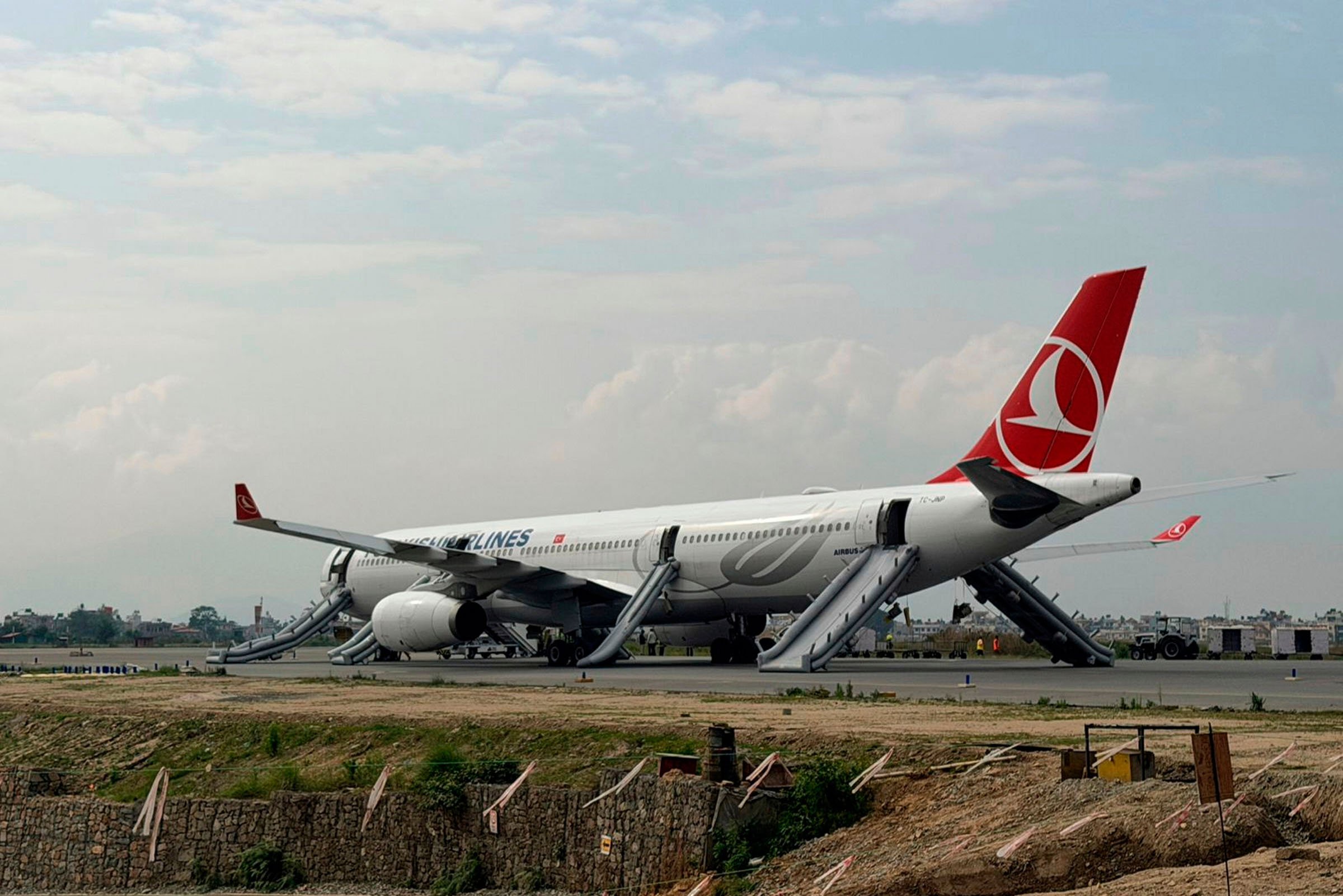 Turkish Airlines Plane Evacuated in Kathmandu Due to Fire
