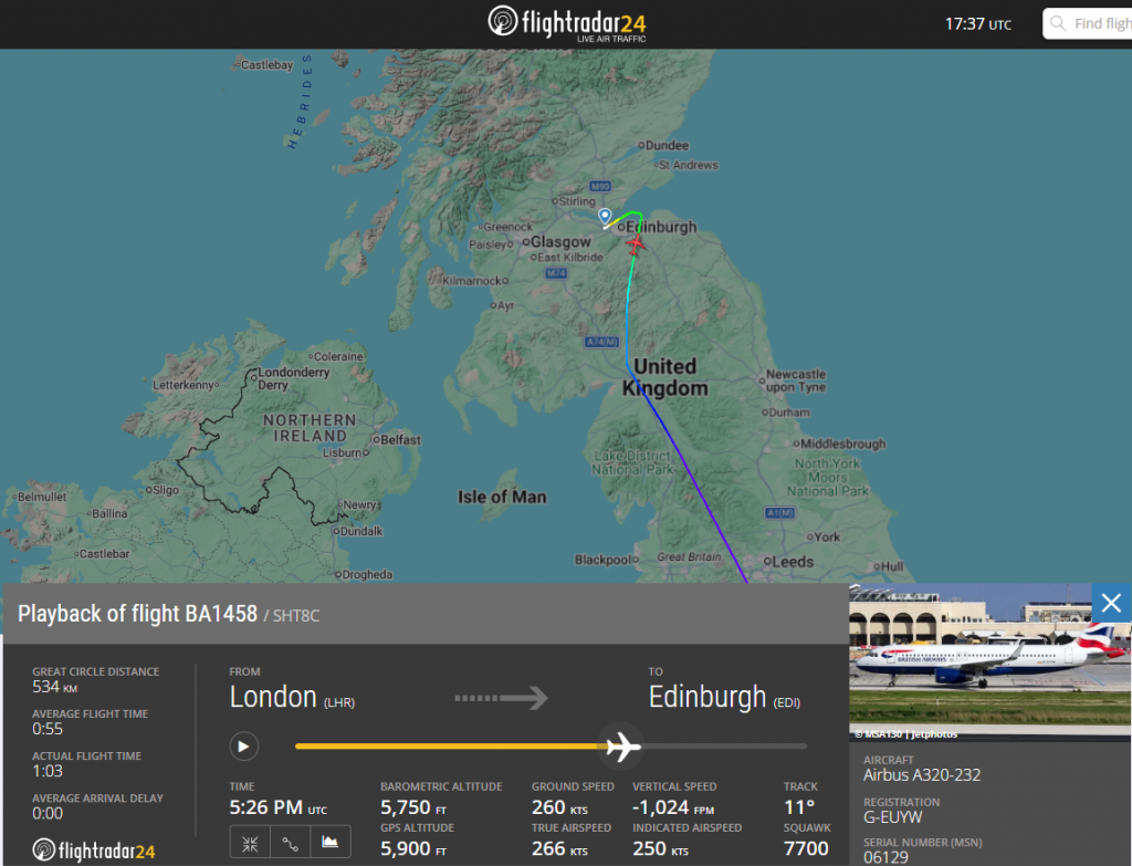 Edinburgh Chaos!: In the last 30 minutes, a British Airways flight from London Heathrow declared an emergency on it's descent into Edinburgh Airport.