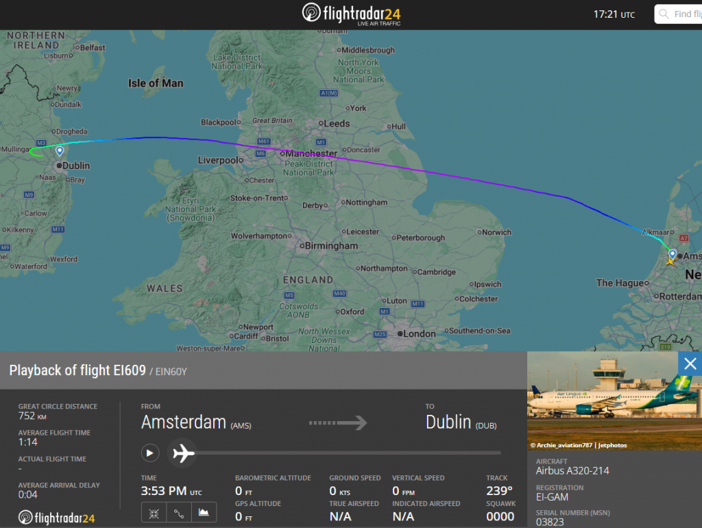 It is understood that armed police have been called to an Aer Lingus plane that landed in Dublin a few moments ago. 