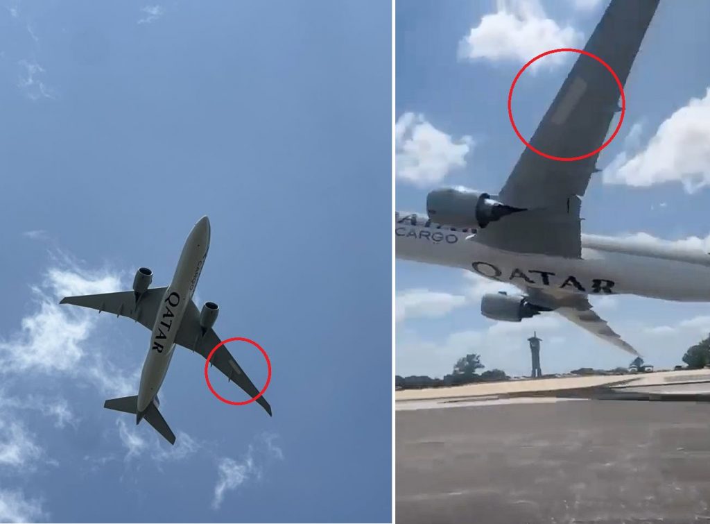 Video footage has emerged overnight of a Boeing 777 Freighter performing an extremely dangerous low pass in Horseshoe Bay, Texas.