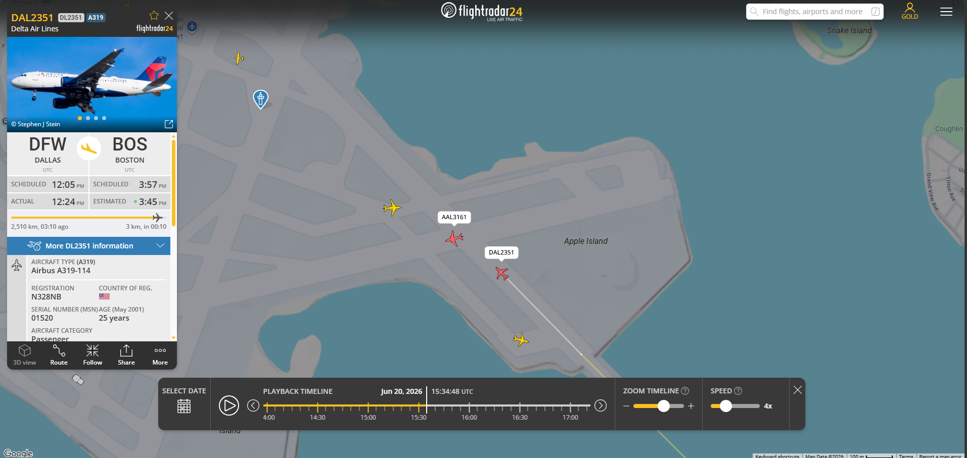 American 737 & Delta A319 Nearly Collide With Each Other in Boston