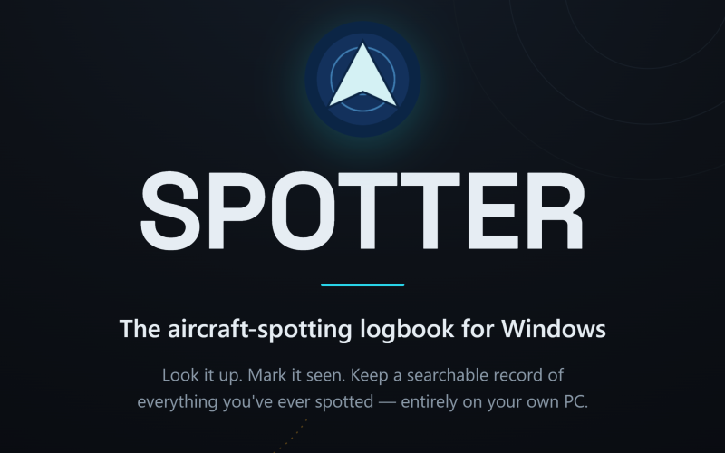 Planespotters Delight! Spotter Is Live!: The Best Digital Aircraft Log