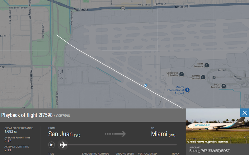 Miami Airport Accident: Prime Air Boeing 767 Overshoots Runway
