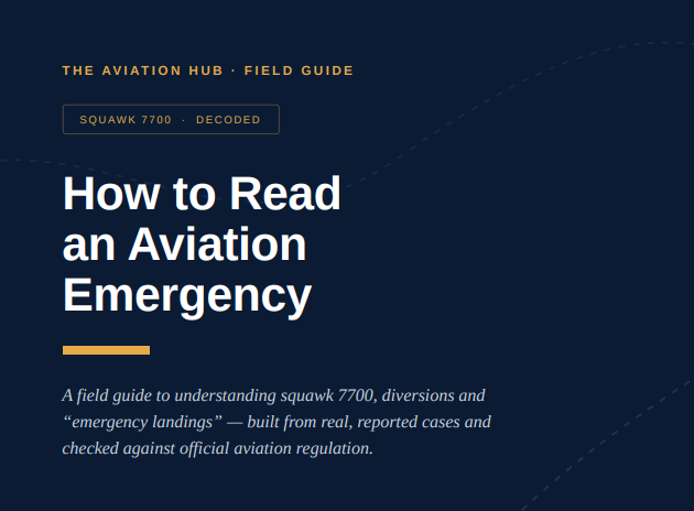 Cover of How to Read an Aviation Emergency, a field guide by James Field