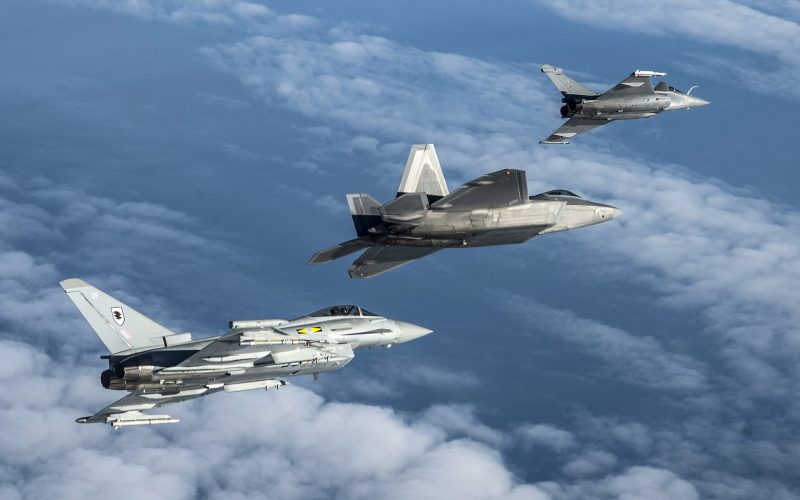 RAF Typhoons and French Rafales Fly First Joint Nuclear Deterrence Exercise