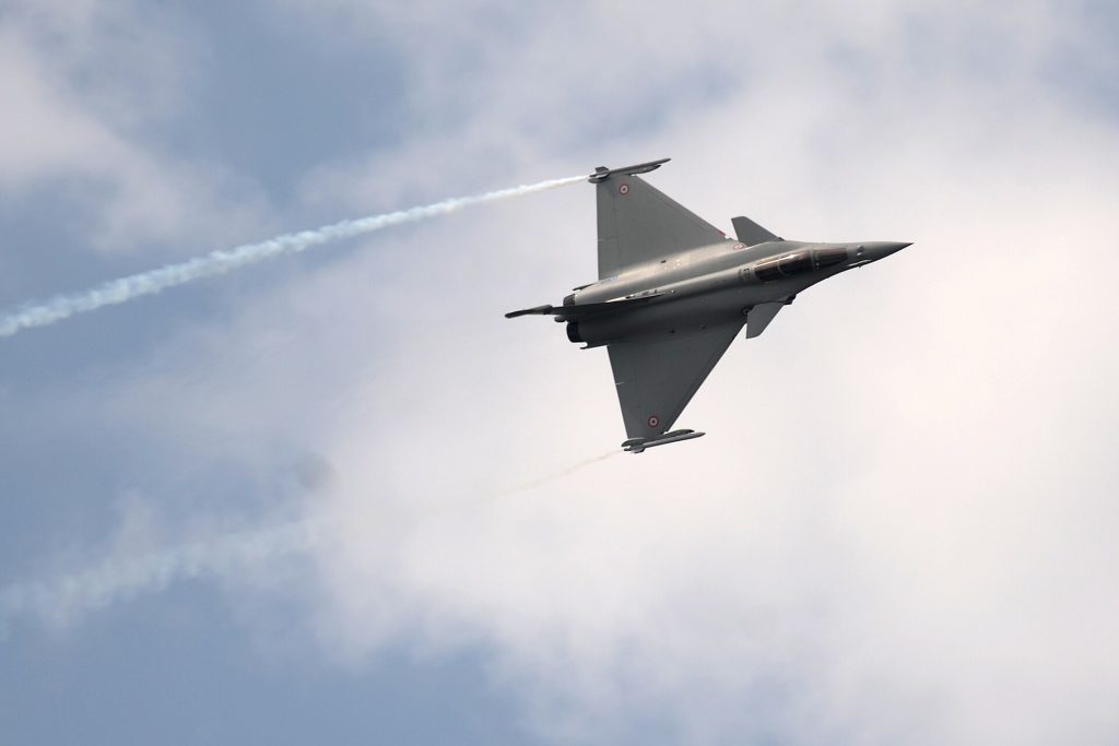 RAF Typhoons: RAF Fairford, United Kingdom. A Dassault Rafale performs during the Royal International Air Tattoo here July 8