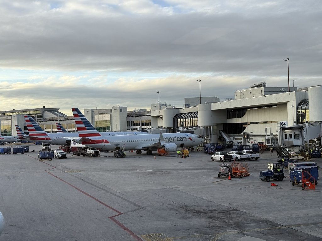 Westin Miami Airport: American Airlines Boeing 737-8 MAX N336TM at Terminal D at Miami International Airport in Miami, Florida