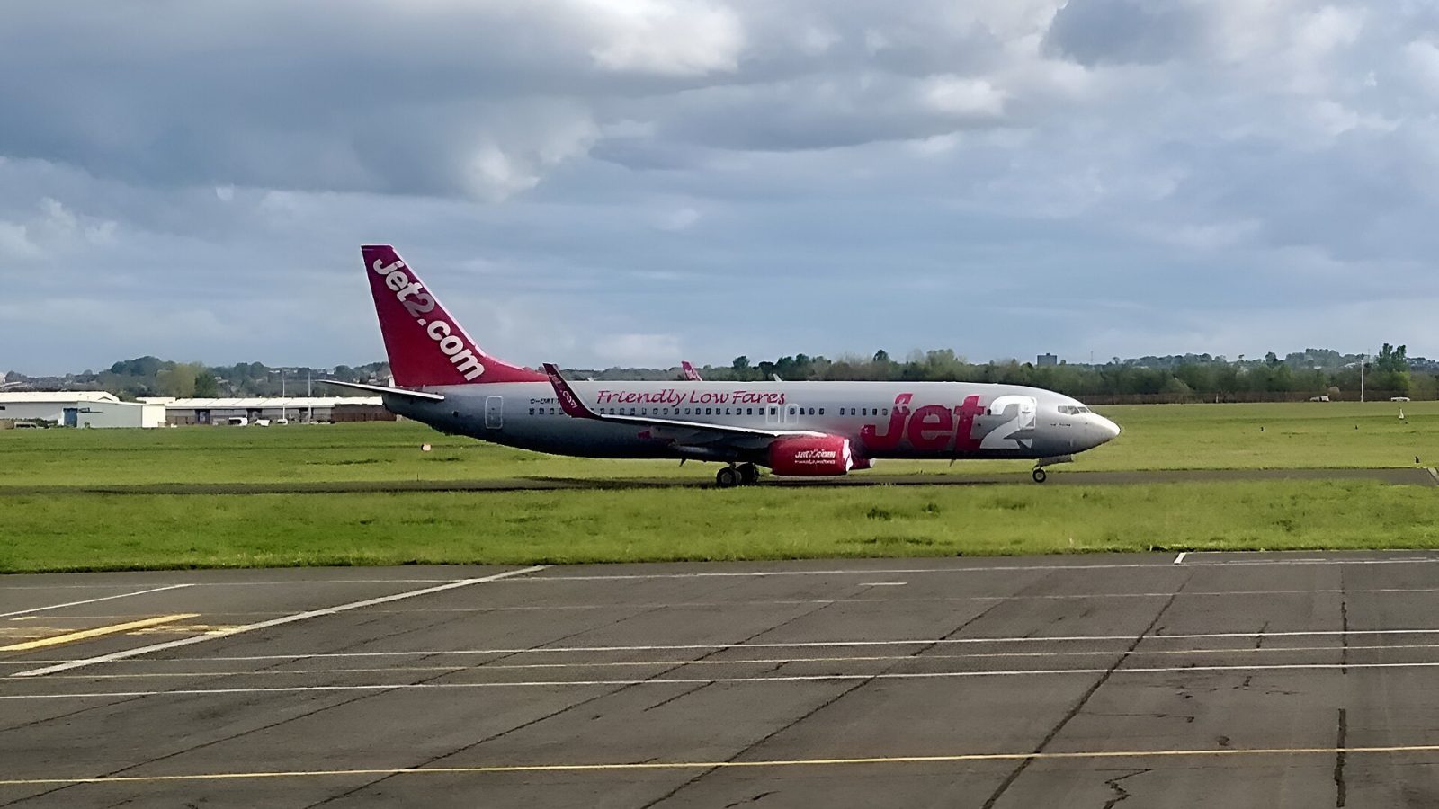 Jet2 La Palma: G-DRTY Jet2 737-800 at NCL. The aircraft has just arrived without passengers from GLA.
