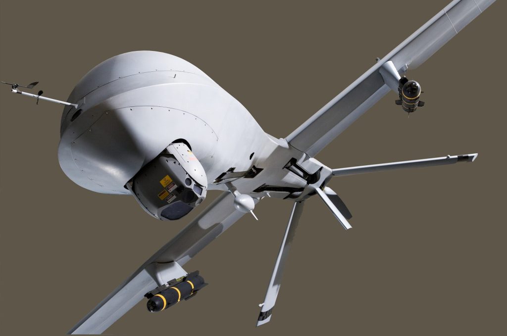 American Express strategy: Satellite data link system, an Electro-optical/Infrared (EO/IR) stabilized gimbal containing two color video c