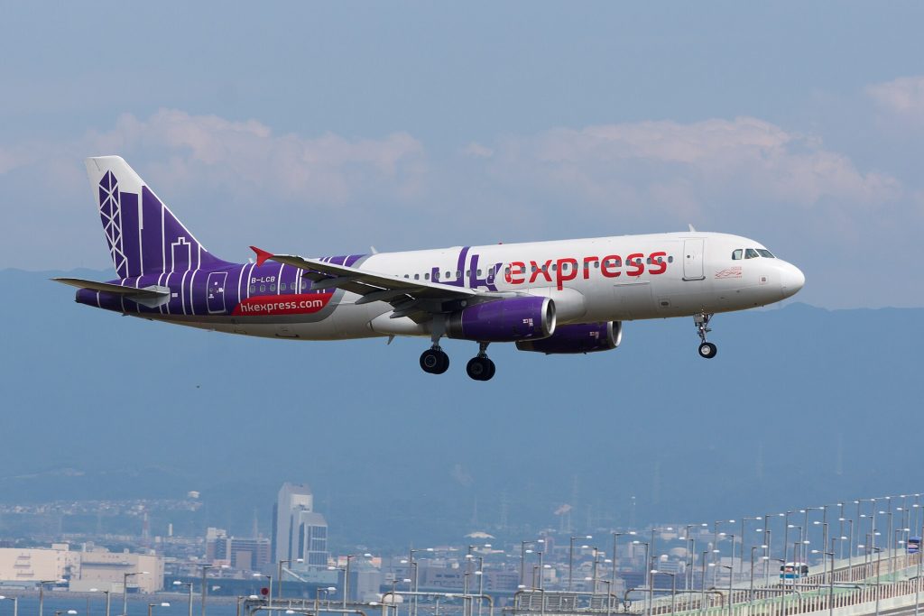 HK Express/ 香港快運航空/ 香港エクスプレス航空 Airbus A320-232 B-LCB UO686, Arrived from Hong Kong Osaka Kansai Int'l Airport