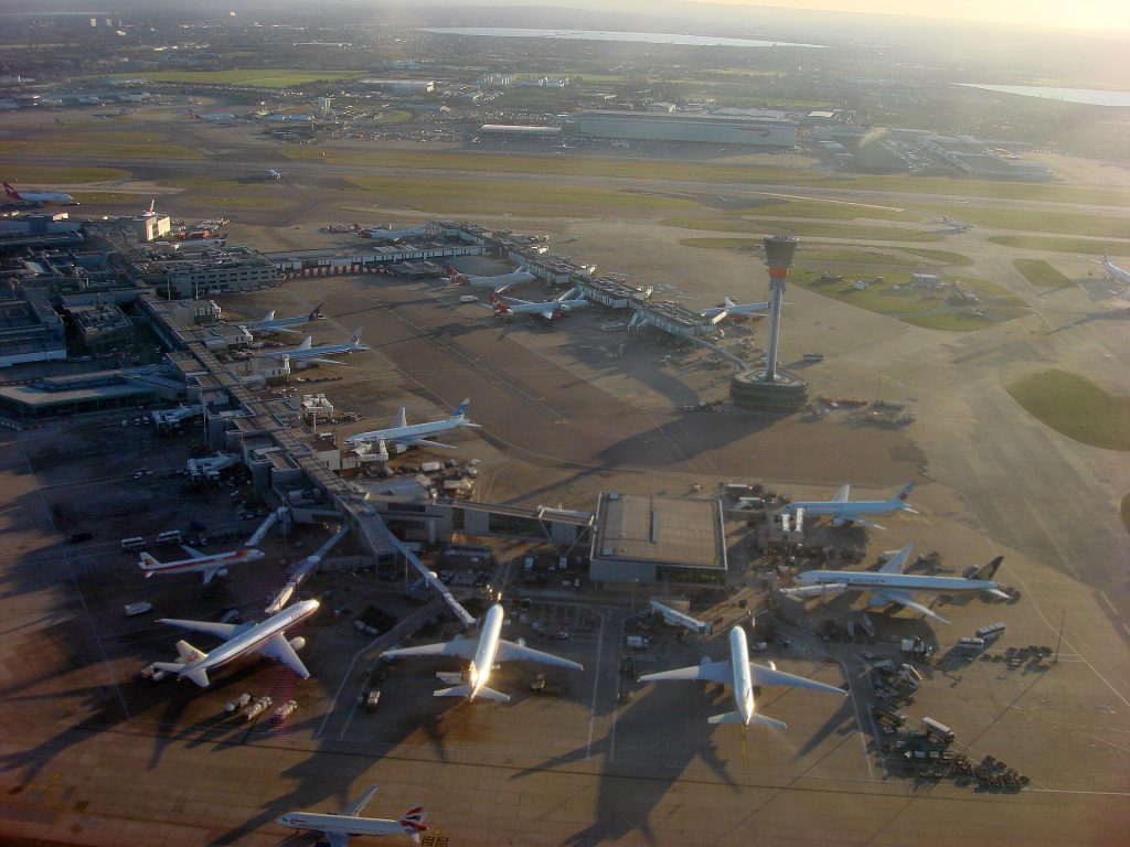 Heathrow expansion: An aerial view of Terminal 3 at London Heathrow Airport.
