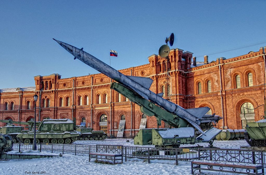 St Petersburg drone strike: Saint-Petersburg. Artillery Museum. The S-75 Dvina (Russian: С-75; NATO reporting name SA-2 Guideline) is a So