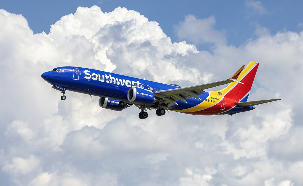 Airhub Aviation: 2020 Southwest Airlines Boeing 737-8 MAX N8748Q landing at Baltimore-Washington International Thurgood Marshal