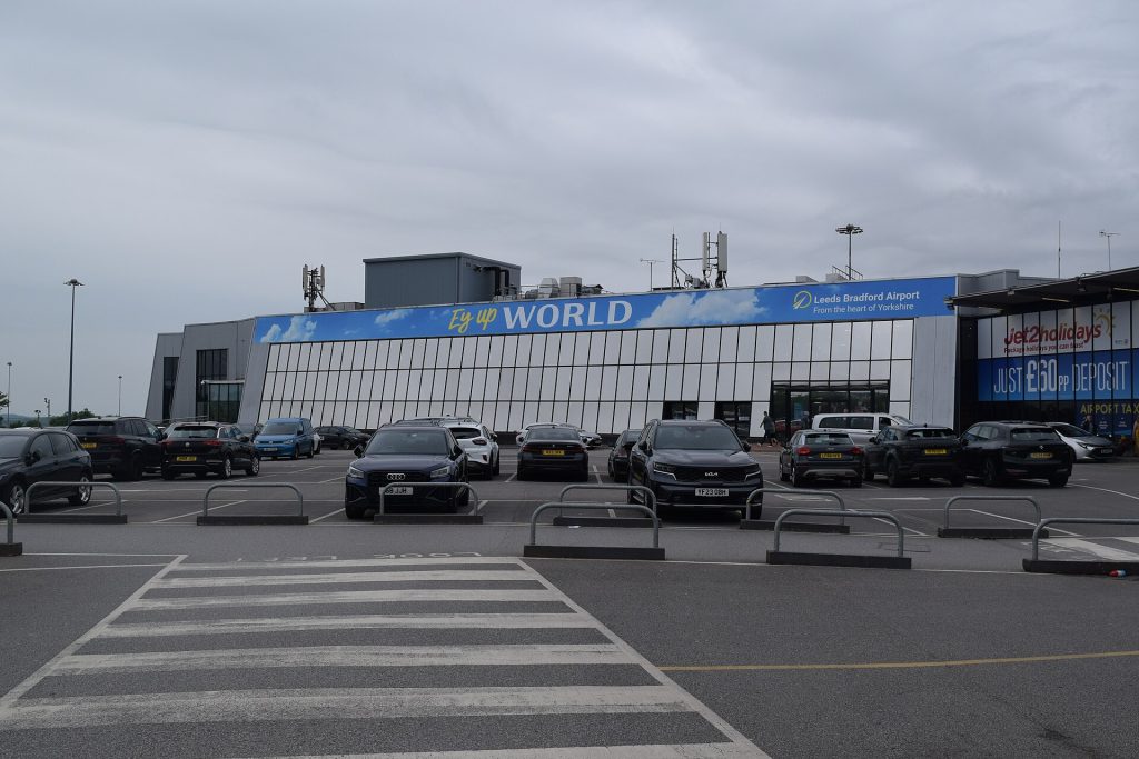 Leeds Bradford Airport strike: Terminal, Leeds Bradford Airport, Leeds, West Yorkshire. Taken on the afternoon of Saturday the 25th May 2024.