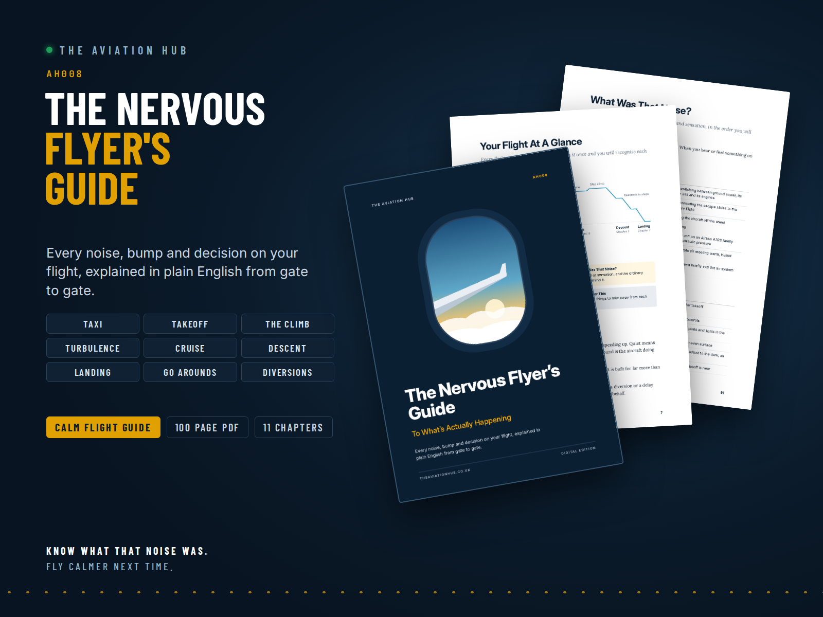Cover of The Nervous Flyer's Guide, a plain English guide to what happens on a flight