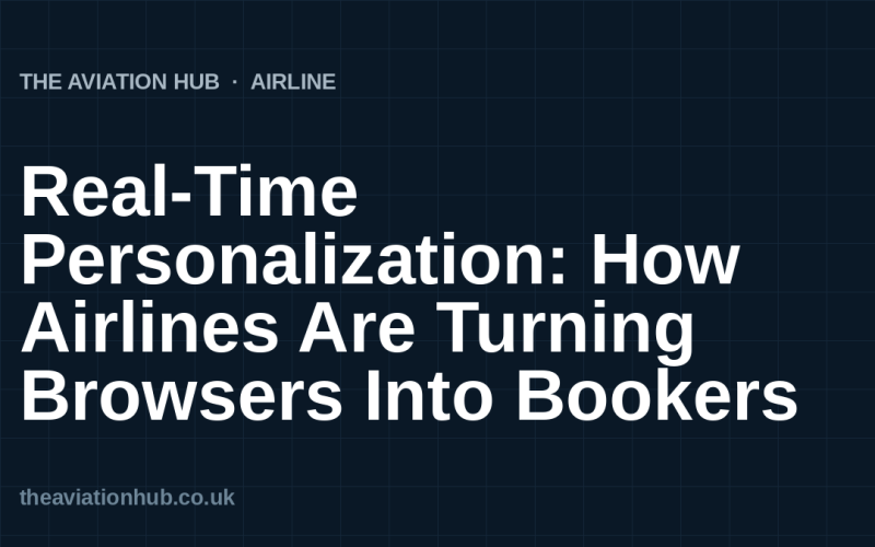 Real-Time Personalization: How Airlines Are Turning Browsers Into Bookers