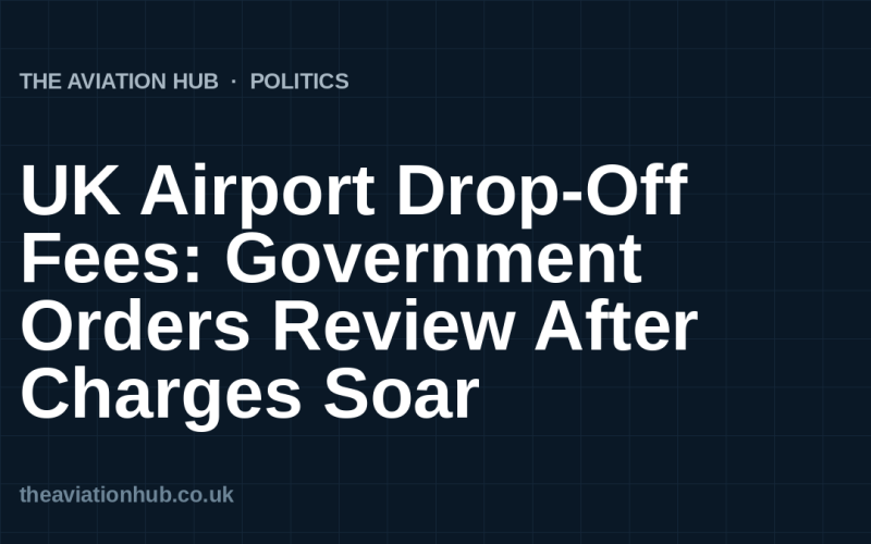 UK Airport Drop-Off Fees: Government Orders Review After Charges Soar
