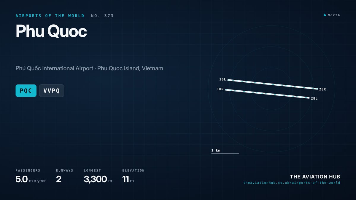 Phu Quoc Airport runway layout