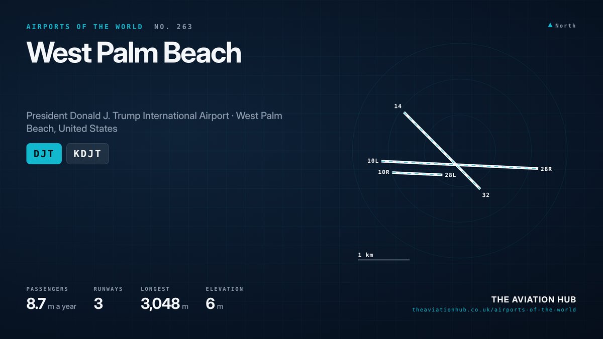West Palm Beach Airport runway layout